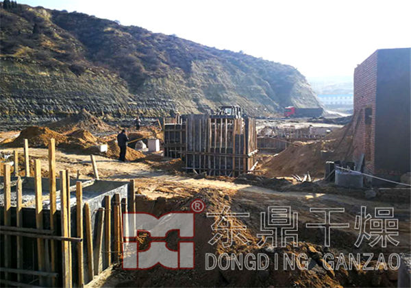 月底山西煤泥烘干項目土建結(jié)束